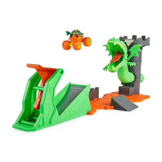 Pista de Juguete Monster Jam con Mini Vehículo Dragón
