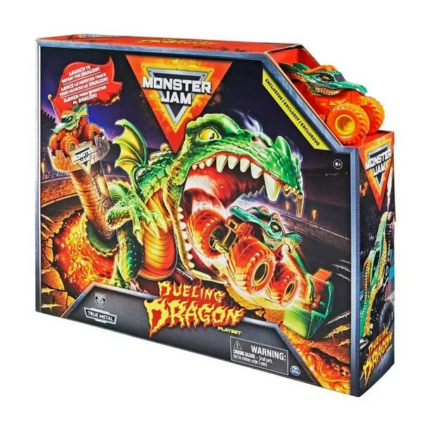 Pista de Juguete Monster Jam con Mini Vehículo Dragón