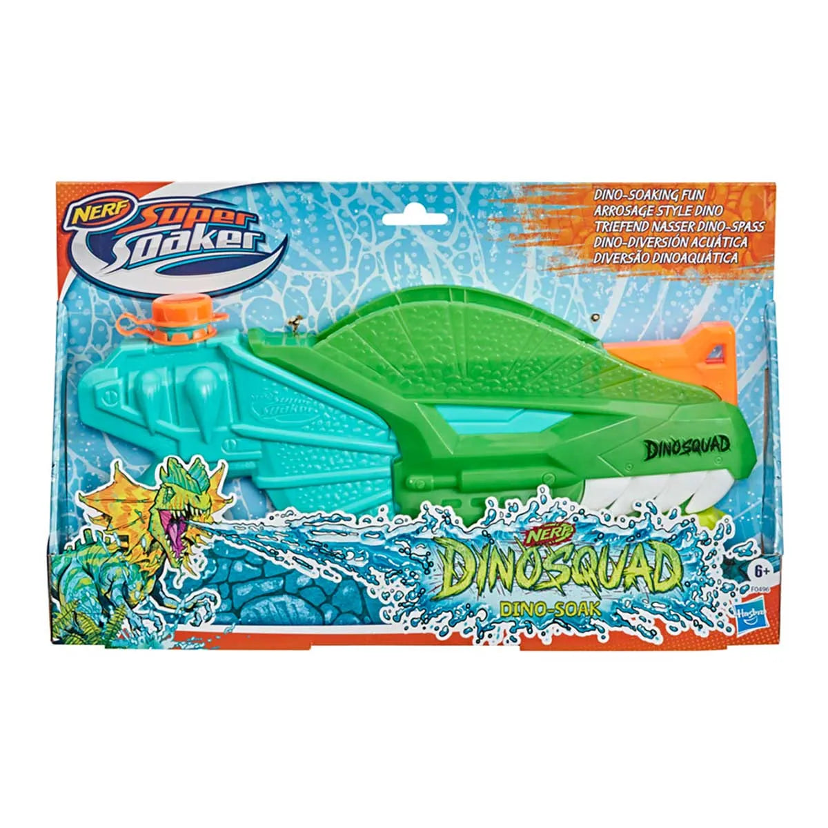 Lanzador de Agua Nerf Super Soaker DinoSquad Dino-Soak