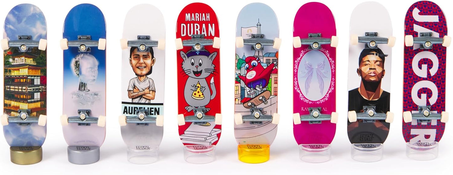 Tech Deck, Pack de 8 patinetas con Cartas Competition Legends, Juegos Olímpicos de París 2024