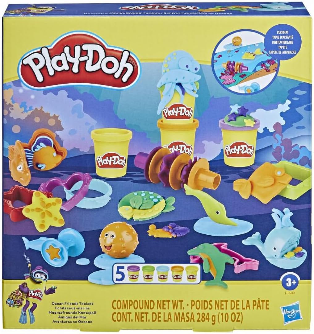 Play-Doh, Amigos del Mar, Playset de Masa Moldeable
