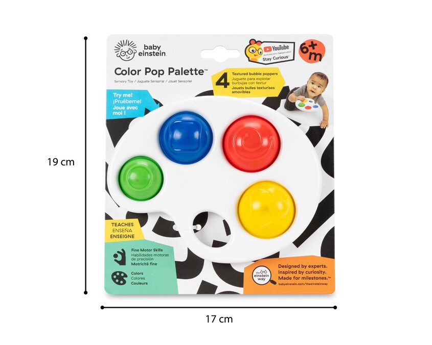 Juguete sensorial Baby Einstein Color Pop Palette