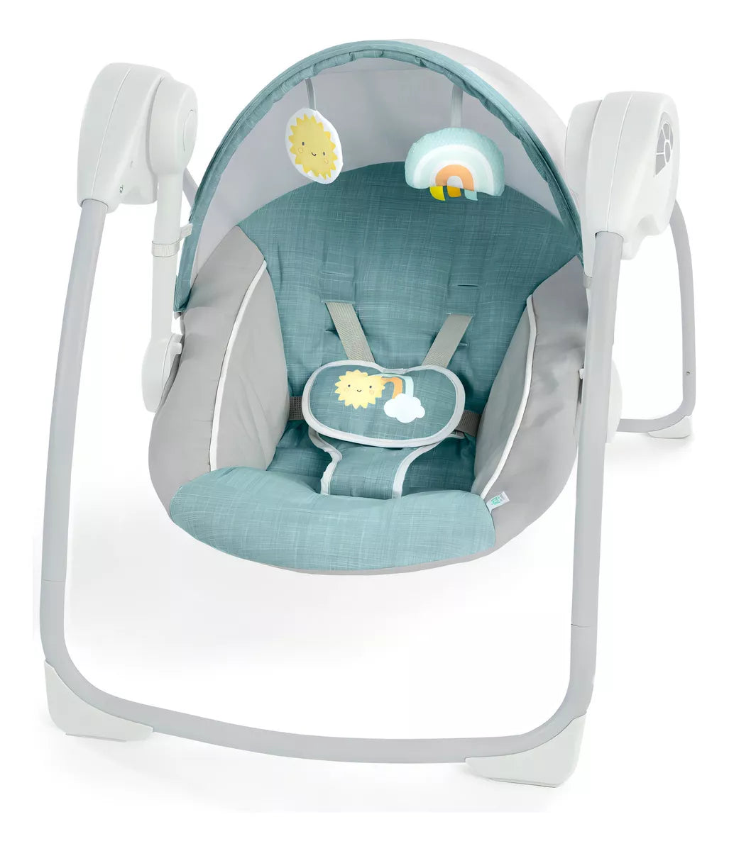 Columpio portátil Ingenuity Sun Valley con toldo 0 a 9 meses
