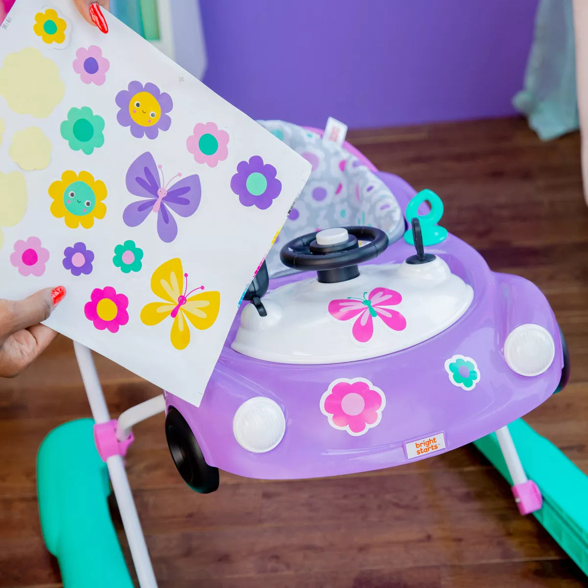 Caminador 3 En 1 Bebe Little Speedster Bright Starts 16785 Color Rosa