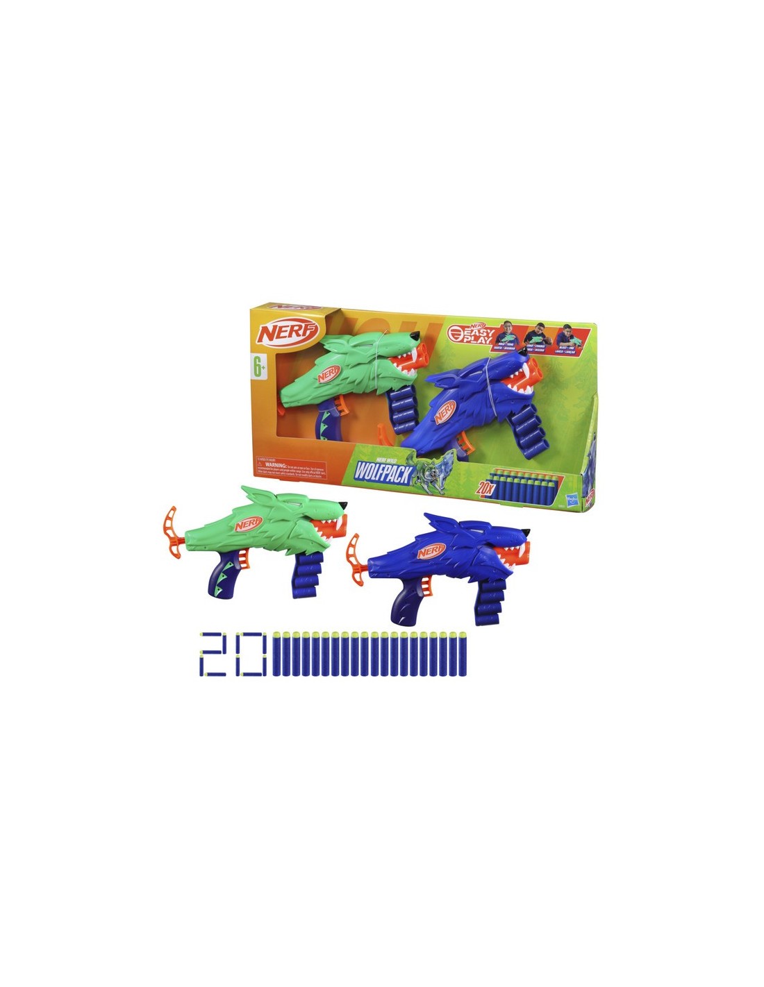 LANZADOR NERF WILD WOLFPACK