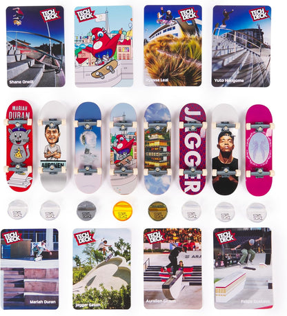 Tech Deck, Pack de 8 patinetas con Cartas Competition Legends, Juegos Olímpicos de París 2024